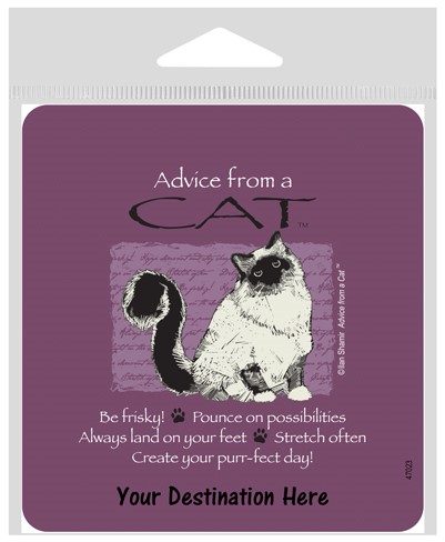Advice from a Cat Large Sticker