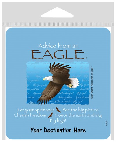 Advice from an Eagle Large Sticker