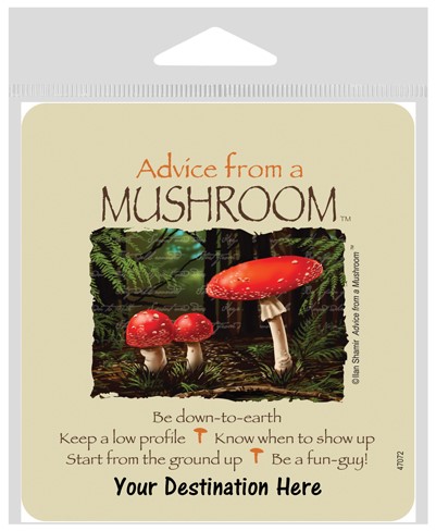 Advice from a Mushroom Large Sticker