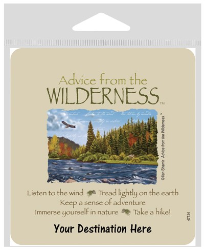 Advice from the Wilderness Large Sticker