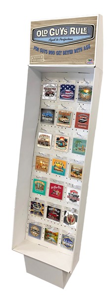 1 - Old Guys Rule Coasters EVERY DAY DESIGNS cardboard display