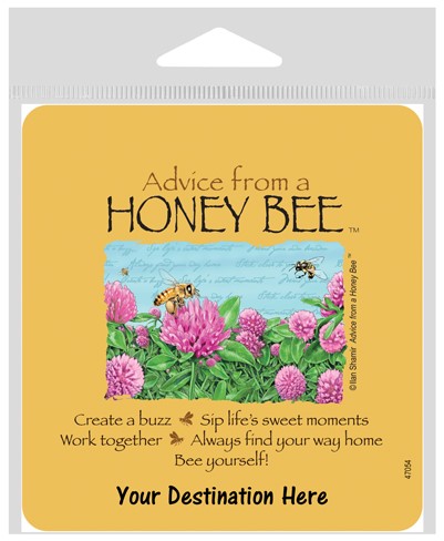 Advice from a Honey Bee Large Sticker