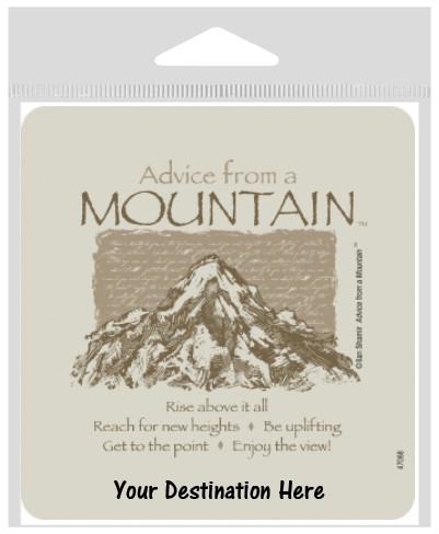 Advice from a Mountain Large Sticker