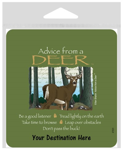 Advice from a Deer Large Sticker