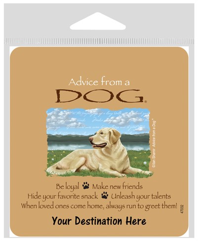 Advice from a Dog Large Sticker