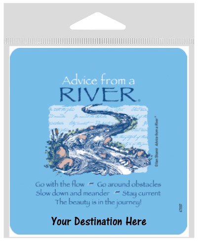 Advice from a River Large Sticker