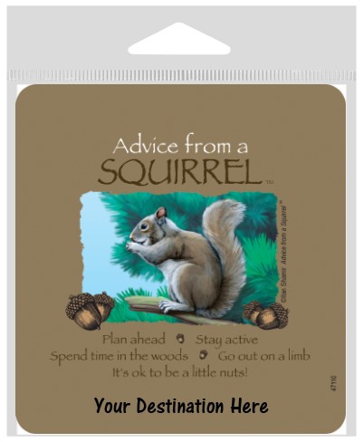 Advice from a Squirrel Large Sticker