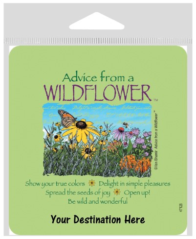 Advice from a Wildflower Large Sticker