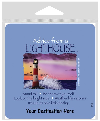 Advice from a Lighthouse Large Sticker