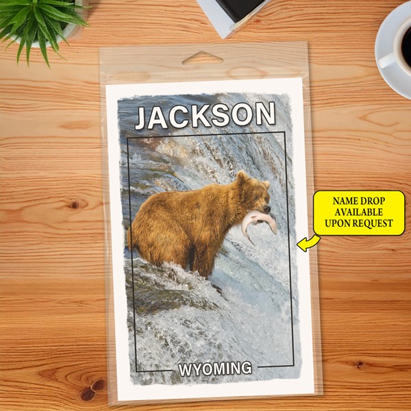 Grizzly bear in a river Journal  5.5" x 8.5" Booklet