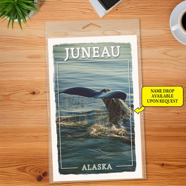 Whale tail Journal  5.5" x 8.5" Booklet