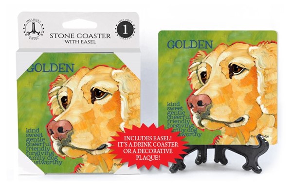 Ursula Dodge Dog Breed Absorbent Stone Coasters